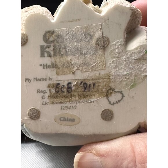 Vtg 1995 1990s Calico Kittens figurine Hello Little One Enesco Baby - Picture 13 of 13